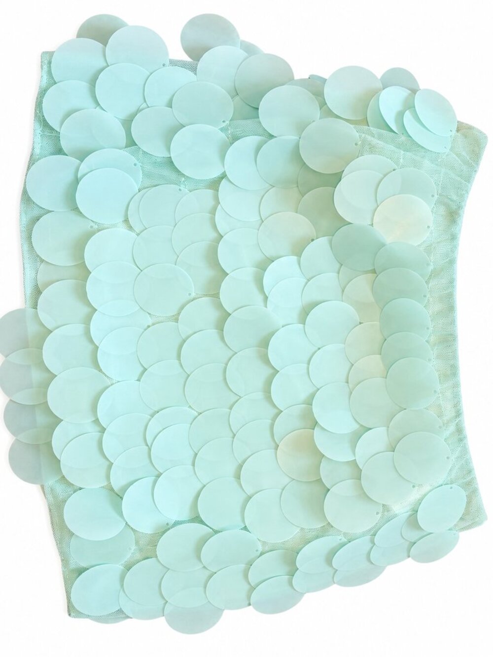 XS Sequin mesh teal skirt from KIZN